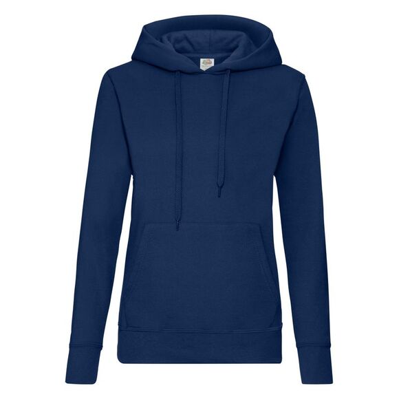 Fruit of the Loom Sweaters - Fruit of the Loom Womens/Ladies Classic Hoodie / Navy